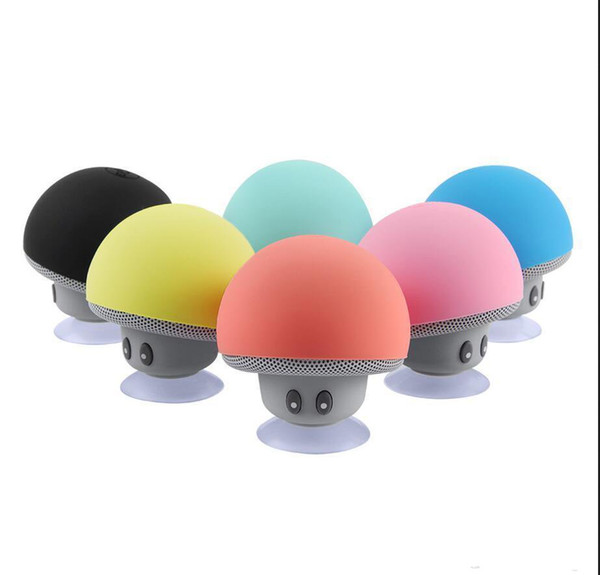 2019 Brand New Cool Gadgets Colorful Mini Bluetooth Speaker Mushroom Speaker 3.0 With Mic And Suction Cup For Mobile Phone IP6S Wholesale