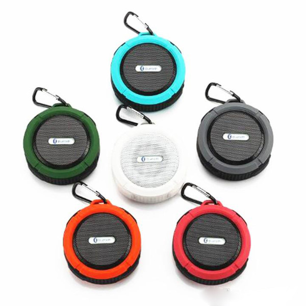 C6 Speaker Bluetooth Speaker Wireless Potable Audio Player Waterproof Speaker Hook And Suction Cup Stereo Music Player High Quality