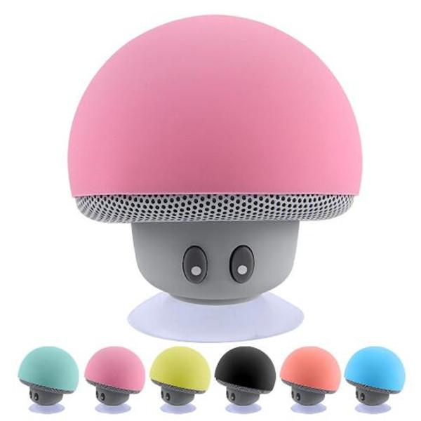 Mini Mushroom Wireless Bluetooth Speaker Portable Waterproof Shower Stereo Subwoofer Music Player For iPhone Mobile Phone