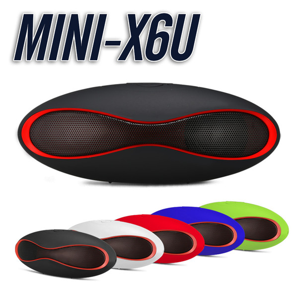 Mini X6U Bluetooth Speaker Supports TF Card Hands-free Wireless Stereo Speakers Charging with Micro USB Cable with Retail Package