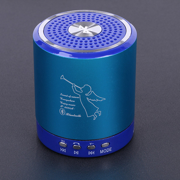 Angel T2020A portable Wireless Bluetooth Mini Bass Stereo Speaker Metal Alloy Support TF card USB Handfree HiFi Music player dhl free