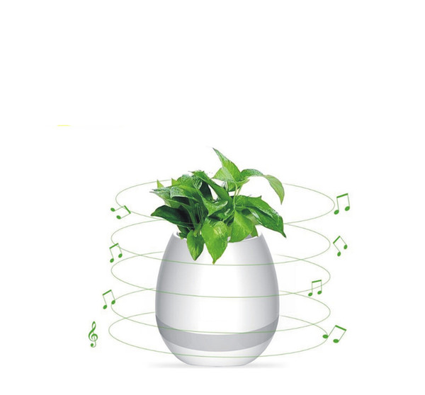 Music Green Plant Smart Bluetooth Speaker Music Flower Pots Home Office Decoration Green Plant Music Vase Touch Induction Creative Night lig