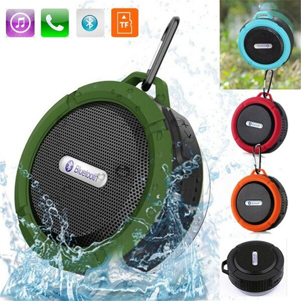 C6 Outdoor Sports Shower Portable Waterproof Wireless Bluetooth Speaker Suction Cup Handsfree MIC Voice Box For iphone 6 7 8 iPad PC Phone