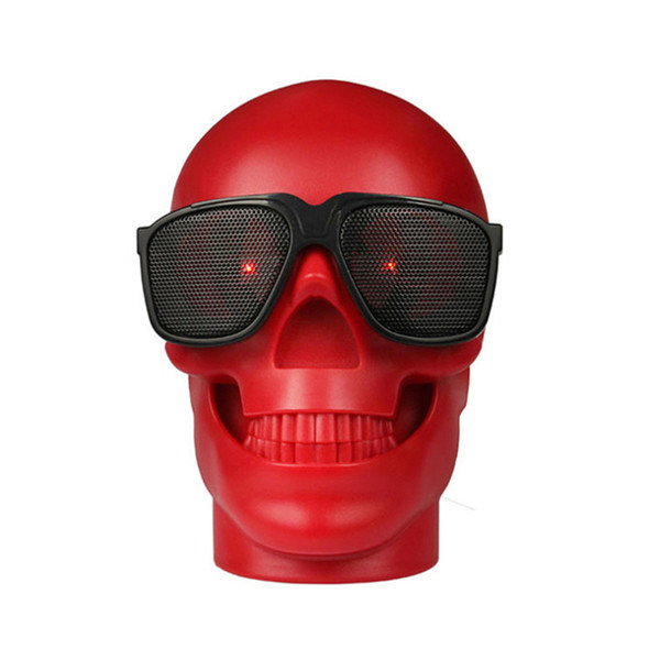 Skull Shape Wireless Bluetooth Speakers Sunglass Schedel Speaker Mobiele Subwoofer Multipurpose Speaker Muziek Kolom Luidspreker DHL