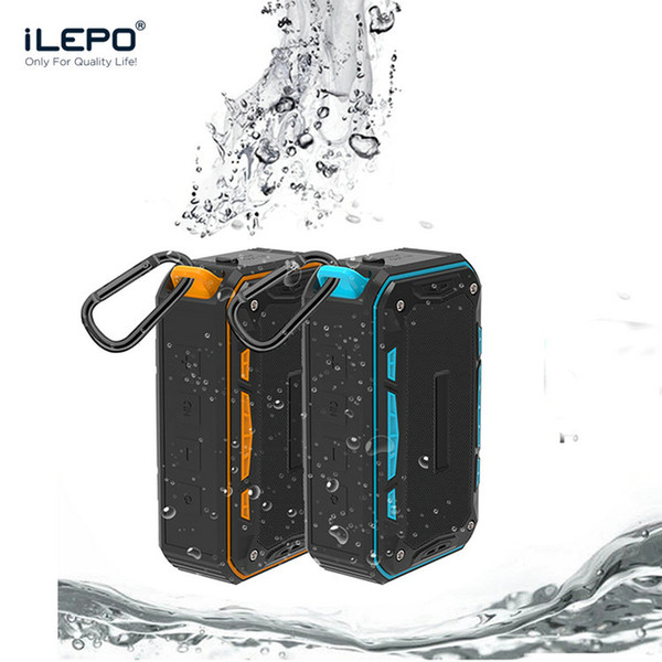 IP65 Waterproof Wireless Bluetooth Speaker With 8W 2000mAh Subwoofer Mini Portable Player Support TF Card FM Radio Aux With Hook