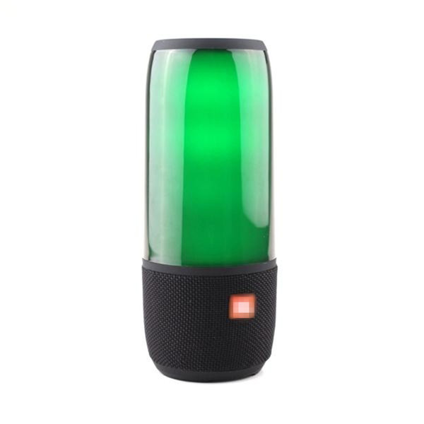 2018 popular new colorful LED light bluetooth speaker music pulsating wireless portable outdoor sensor button key bass woofer caixa de som