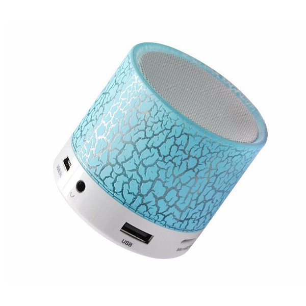 LED Mini Bluetooth Speaker A9 TF USB FM Portable Musical Subwoofer Loudspeakers For phone PC with 5 Colors