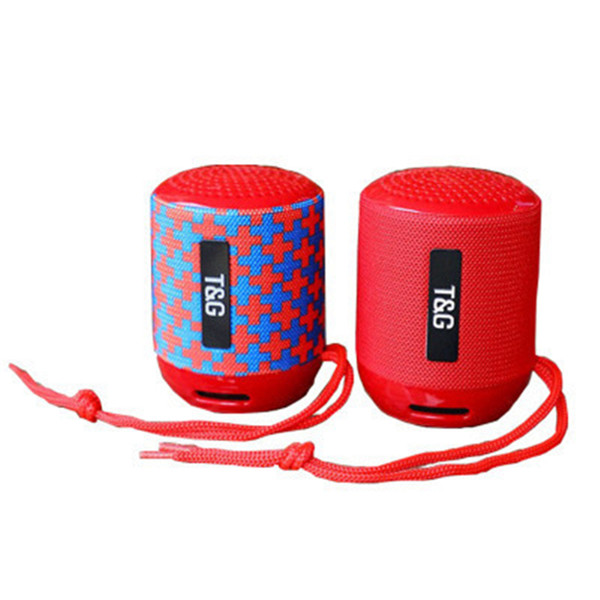 TG129 Portable Bluetooth Speaker Mini Wireless Subwoofers Music MP3 Player FM Radio TF Storage Card USB Cloth Creative Outdoor Speakers