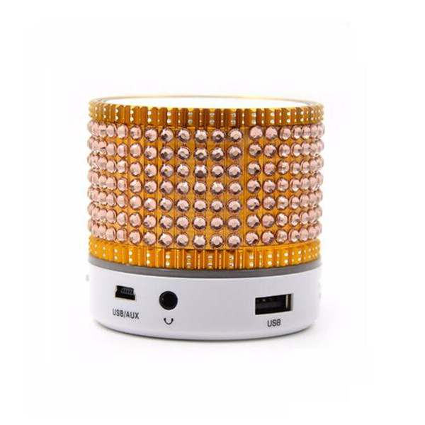 Portable Mini Multi Diamond Bluetooth Speaker Subwoofer Speakers Support TF Card For Computer Mobile Phone Mp3 S35U With 5 Colors