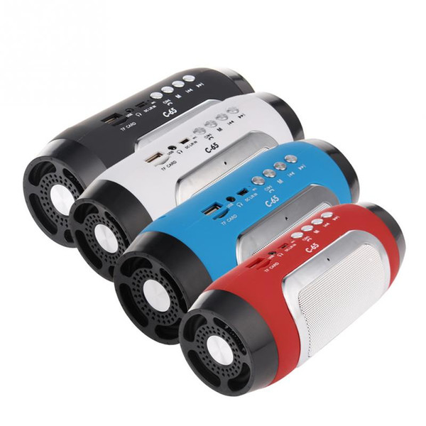 2018 HIFI Portable wireless Bluetooth Speaker Stereo Soundbar TF FM Radio Music Subwoofer Column Speakers for Computer Phones