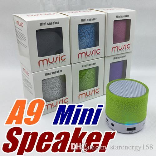 A9 New LED Wireless Speaker Portable Mini Bluetooth Speakers With Smart Bulb Support TF Card USB For IPhone Samsung Xiaomi MP3 L-YX