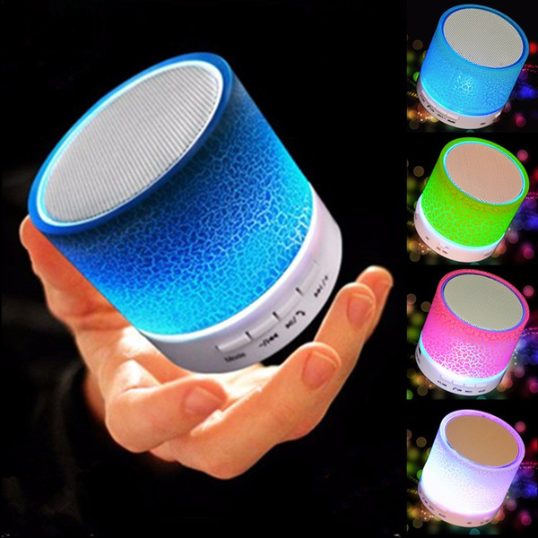 LED Portable Mini Bluetooth Speakers Speaker Wireless Smart Hands Free Speaker With FM Radio Support SD Card For iPhone Samsung A9