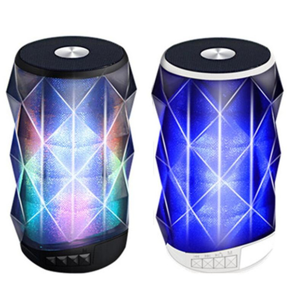 Musicity Wireless Portable Mini Bluetooth Speaker with LED Light FM Radio Microphone TF SD Card USB Port Bass 5W