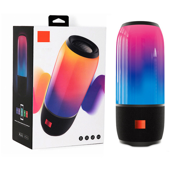 Portable Bluetooth Outdoor Speaker Streaming LED Pulse Super Bass Wireless Mini Speakers LED Lighting Support AUX USB