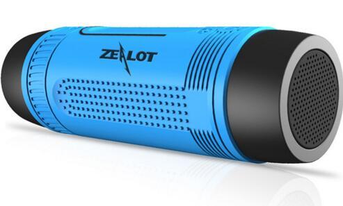 Portable Wireless Waterproof Bluetooth Speaker with Power bank And Flashlight Multifunctional Sport Speaker Zealot S1