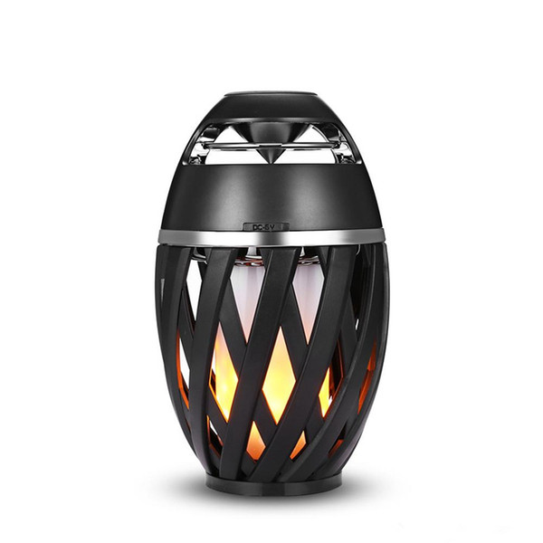 Potable A1 LED Flame Atmosphere Bluetooth Speaker Wireless Bluetooth Stereo Speaker Subwoofer For iphone X Samsung MP3 Free DHL