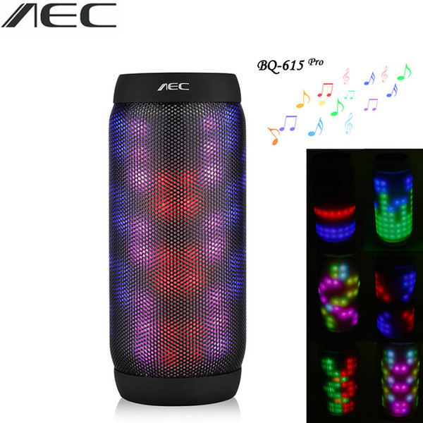 Wholesale- Bluetooth Speaker AEC LED Stere Support TF Card FM Radio Wireless NFC Super Bass Subwoofer Sound Box Portable Bluetooth Speaker