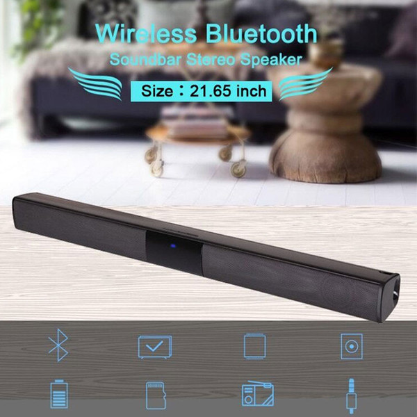 Good Quality Universal Soundbar Voice Call FM Support TF Bluetooth 4.0 HIFI 4*Trumpet Wireless Speaker Smart Phone Portable Source