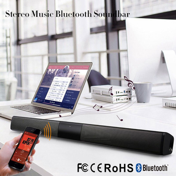 Universal Soundbar Voice Call FM Support TF Bluetooth 4.0 HIFI 4*Trumpet Wireless Speaker Smart Phone Portable Source