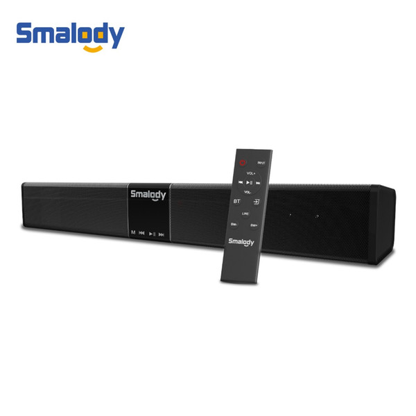 Smalody 20W Subwoofer Soundbar Bluetooth Bass Wireless Speaker 4400Mah Portable With Remote Control LCD Display Home Theater TV