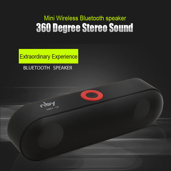 Hot sale NBY-18 Blutooth Speaker 3D Surround Stereo Subwoofer HIFI Wireless Portable powerful Speakers Boombox Bluetooth usb Music Receiver