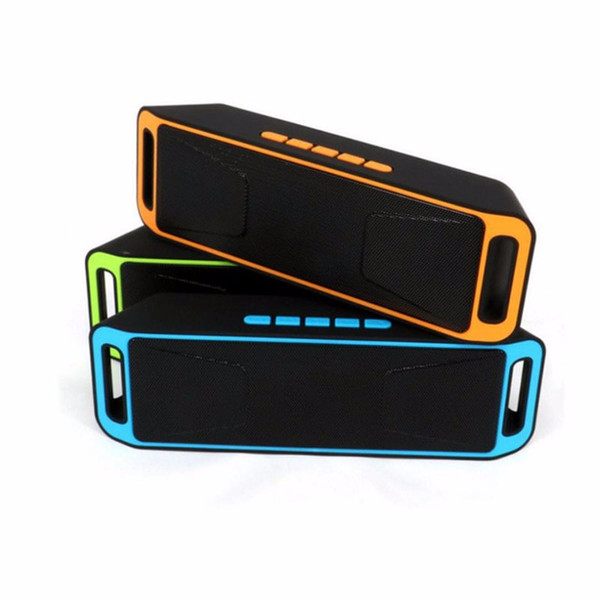 SC-208 Mini Portable Bluetooth Speakers Wireless Smart Hands-free Speaker Big Power Subwoofer Support TF USB FM Radio