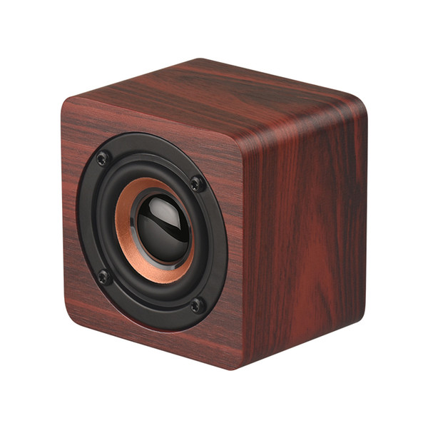 Wood Wireless Bluetooth Speaker Mini Portable HiFi Speakers Strong Bass MINI Soundbar Music Soundbox DHL Fast Shipping