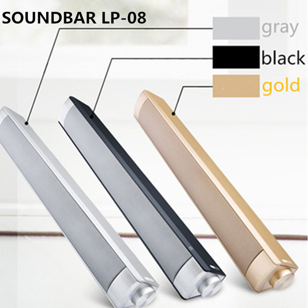 SOUNDBAR LP-08 Portable Bluetooth Wireless Speaker 3D Stereo Music With LED Light With Retail Box 3 Color