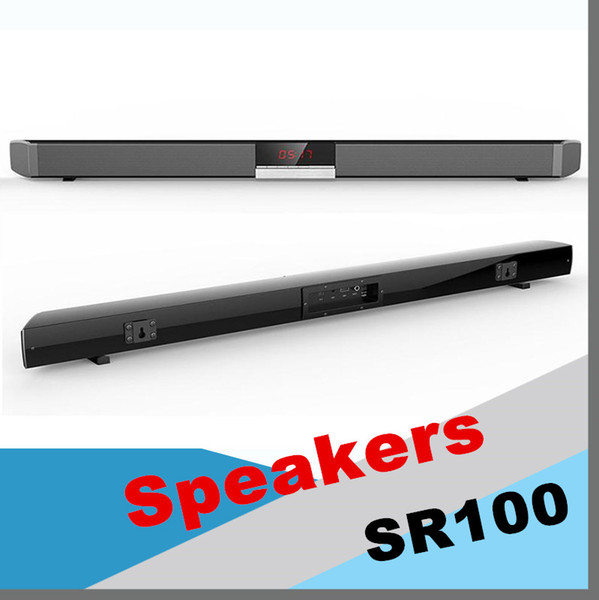 SR100 Powerful Bluetooth TV SoundBar 40W Wireless Slim Stereo Speaker built-in Subwoofer for home theater system surround sound system