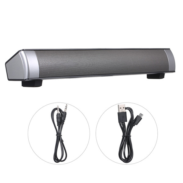 New Powerful Bluetooth Speaker TV Sound Soundbar Updated Version S08 Sound Box Mini Altavoz USB Speaker For Computer PC Tablet