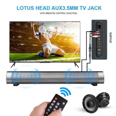 2018 Upgraded Soundbar 10W Wired and Wireless Bluetooth AwesomeWare Surround Sound Bar for TV PC Cellphone-Sound Bar with TF Card.