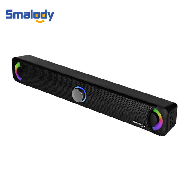 Smalody Stereo Bluetooth Speaker 10W Wireless SoundBar Portable 2.0 Speakers System TF Aux For Phone PC Laptop Computer Desktop