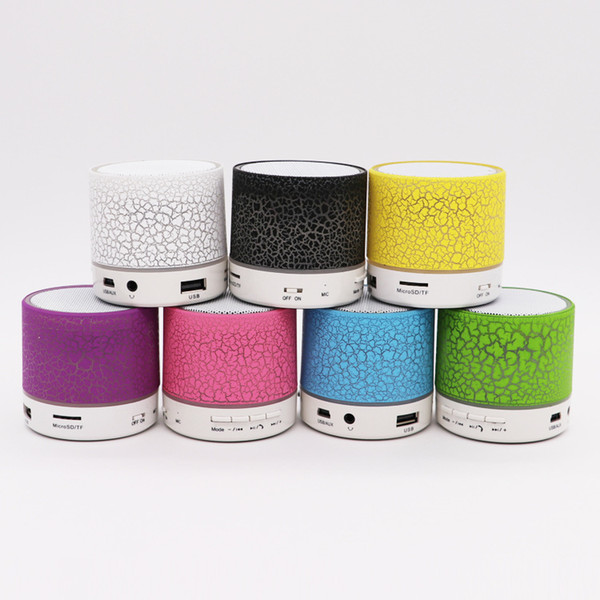 Colorful LED Speaker Bluetooth Mini Speakers Portable Subwoofer Support FM radio Handfree AUX USB Port TF Card Speake