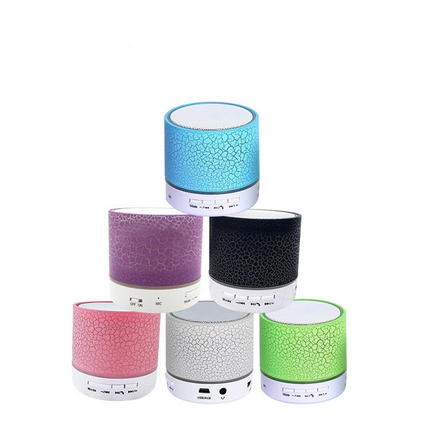 A9 Bluetooth Speaker Outdoor Speakers Handfree Mic Stereo LED Portable Speakers TF Card Call Function No Logo In Retail Box DHL Free