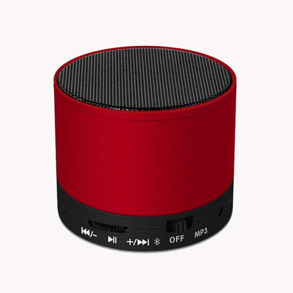Metal bluetooth Speaker S10 Wireless Bluetooth Portable with Mic Voice Prompt Acoustics Stereo Sound Quality TF Card Support