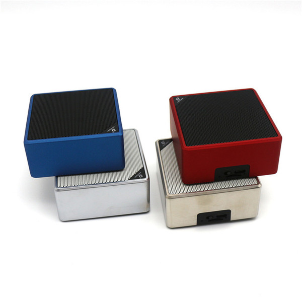 Q7 cube Wireless Bluetooth Speaker Car Handsfree Receive Call Music Mic AUX USB Port TF Card Speake DHL free