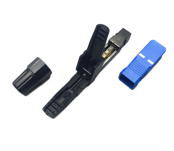 200 Pcs/Lot SC UPC Fast Connector Embedded Connector FTTH Tool Cold Connector Tool Optic Fiber