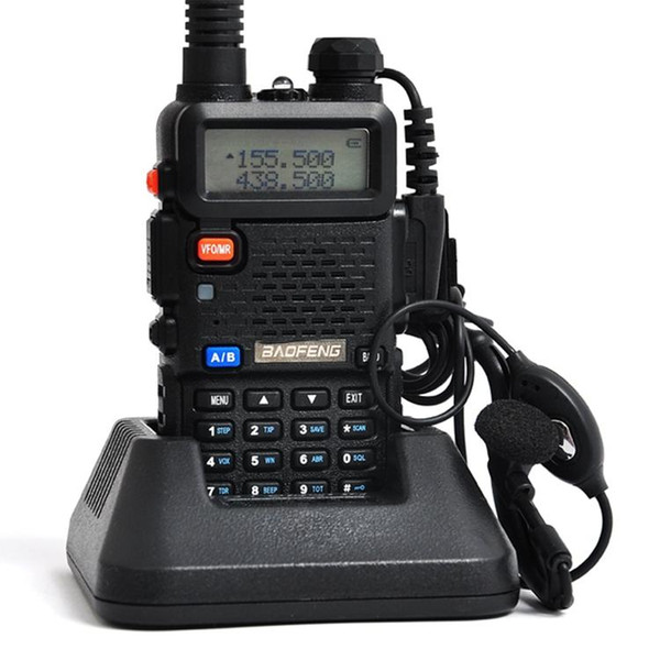 Lowest Price Walkie Talkie BAOFENG BF-UV5R 5W 128CH UHF+VHF 136-174MHz+400-480MHz DTMF Two Way Radio Portable Radio A0850A