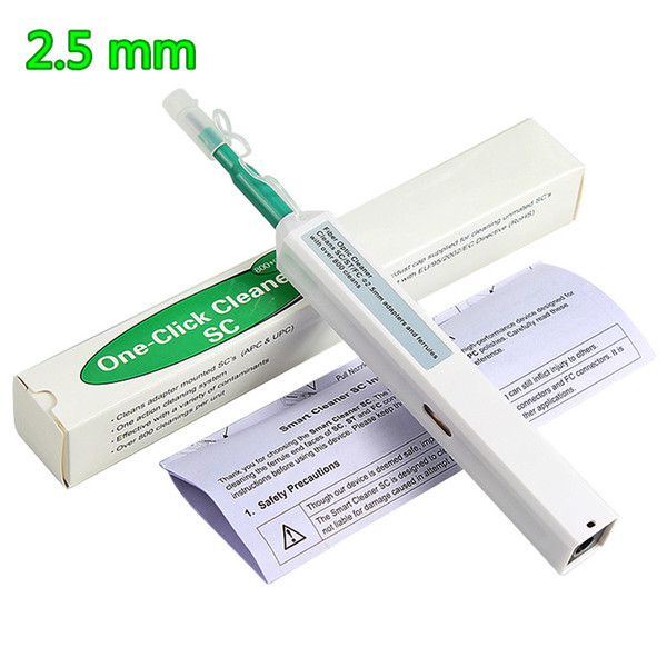 800 times One-Click Fiber Optic Connector Cleaner Pen for SC ST and FC 2.5mm Adapters