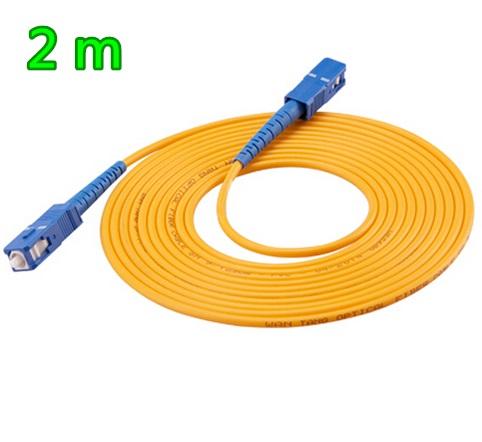 2M - SC-SC Single Mode G652d Simplex 2.0mm LSZH Yellow Fiber Optic Patch Cord patch cable