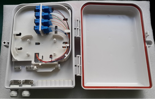 16Port Plastic Splitter Distribution Box with adapter plate-FDB0216 FTTH Termination Box