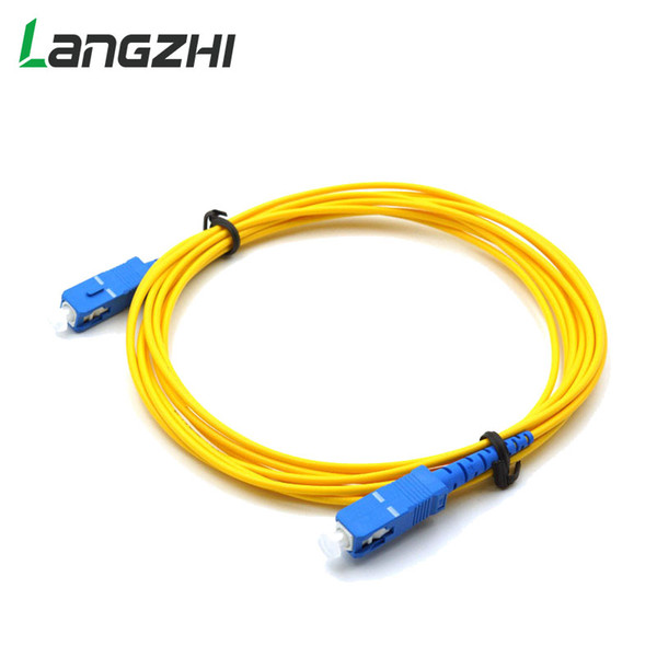 Fiber Optic Jumper Cable Telecommunications SC UPC 3M Simplex Mode Patch Cord SC UPC 3M 2.0mm Or 3.0mm FTTH Electronic