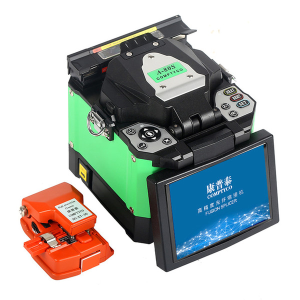 A-80S Automatic Fusion Splicer Machine Fiber Optic Fusion Splicer Fiber Optic Splicing Machine welding Green