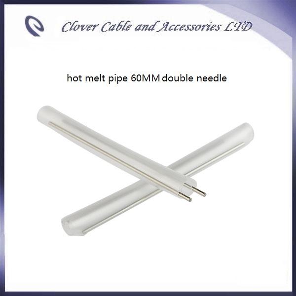 Free Shipping 100PCS optical fiber heat shrinkable tube 60mm fiber cable hot melt pipe with double needle