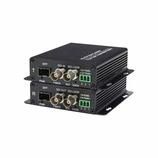 3G/HD-SDI over Fiber Transceiver, SDI-Optic-SDI Media Converter, HD SDI Transmission System, HD-SDI Over Fiber Extender Kit with RS485