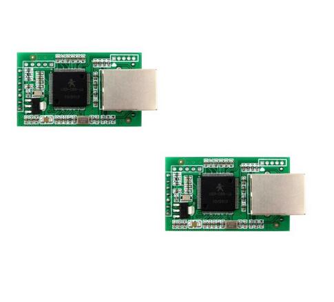 Q00226-2 2 Piece USR-TCP232-E Serial Server RS232 RS485 To Ethernet TTL Level DHCP Web Mod