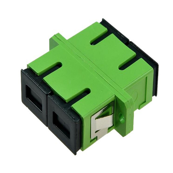 50PCS SC/APC Adaptor New SC Female Fiber Optic Duplex Single Mode SC Flange with Flange Plastic Fiber Coupler