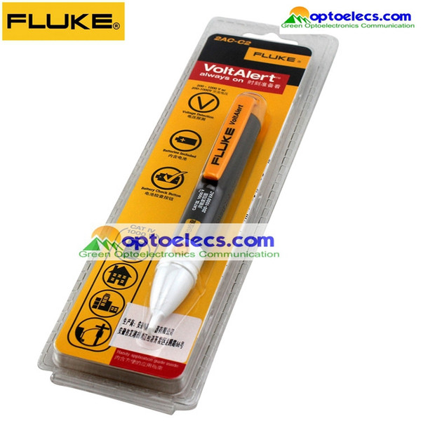 Free Shipping Fluke 2AC 200V-1000V VoltAlert Non-Contact Voltage Detector Pen Tester