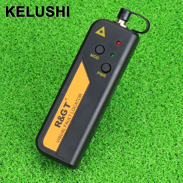 Wholesale- KELUSHI 30mw Red Laser Light Fiber Optic Cable Tester Visual Fault Locator also 30KM Checker