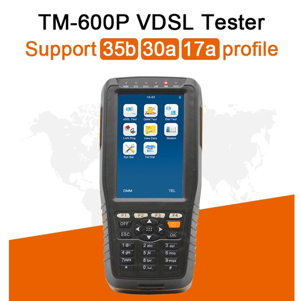 VDSL2 Tester,Support 35b 30a 17a Profile,VDSL ADSL xDSL WAN & LAN Tester,DMM Tester, FTTx Network Cable Test, basic version,TM600P